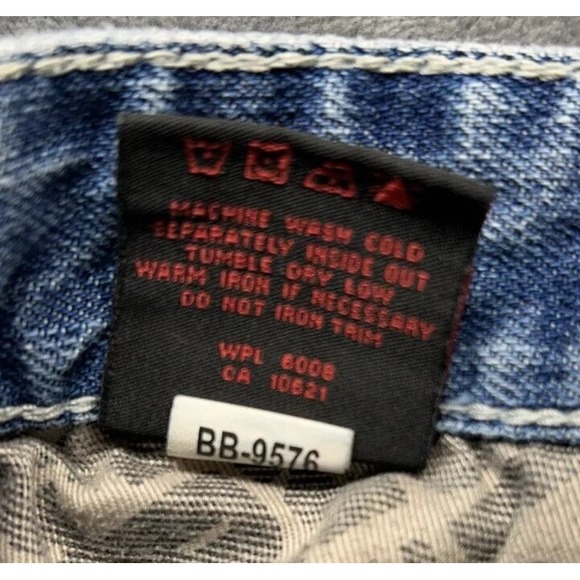 Rock & Roll Denim Jeans Women's 18R BB Gun Regular Fit Boot Cut Western Distress - Picture 5 of 16